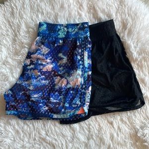 Girls Set (2) of Reversible Athletic Shorts